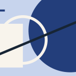 Teknoloji için geometrik editoryal illüstrasyon