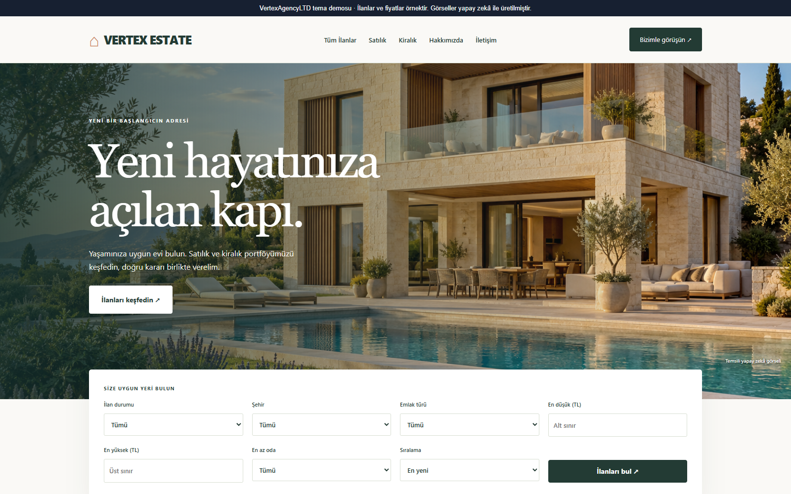 Vertex Estate – Real Estate & Classifieds WordPress Theme